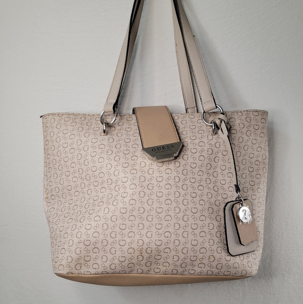 Guess Beige Tote Bag - Picture 11 of 15